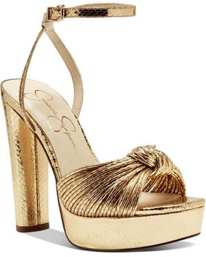 Jessica Simpson Lendall Heeled Sandal in Blue Lyst