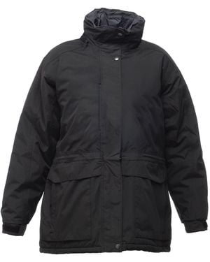Regatta Ladies Darby Ii Waterproof Insulated Jacket Size 16 Colour Black/seal Grey