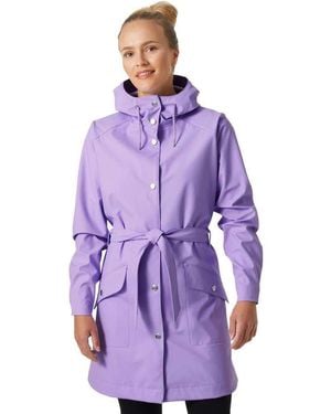 Helly Hansen W Kirkwall Ii Raincoat Coat - Purple