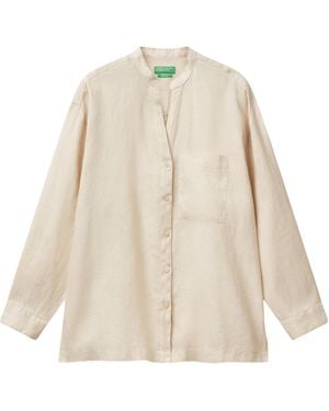Benetton Camicia 5bmldq0ba Hemd - Natur