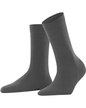FALKE Softmerino W So Wool Cotton Plain Socks - Grey
