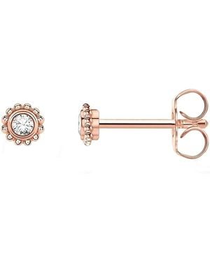Thomas Sabo Single Stud Earring Flower Stone 925 Sterling Silver - Black