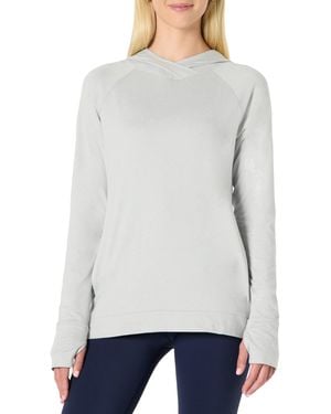 Amazon Essentials Supersofter Stretch-Pullover mit Kapuze und hoher Funktionalität - Grau