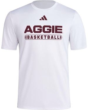 adidas S Pregame Short Sleeve T-shirt - White