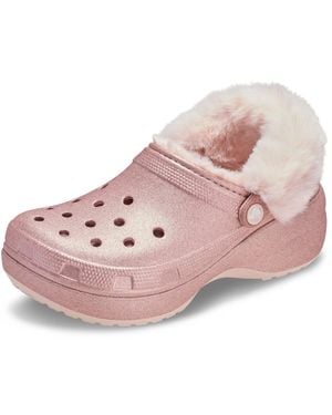 Crocs™ Classic Lined Platform Clogs - Pink