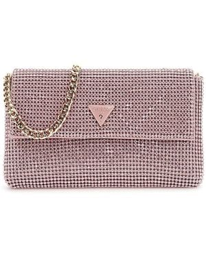 Guess Zalina Mini Flap Clutch Bellarose - Noir
