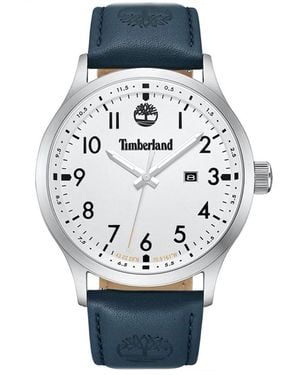 Timberland Analogique Quartz Montre avec Bracelet en Cuir TDWGB0010102 - Bleu