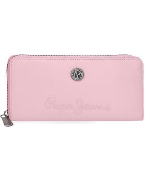 Pepe Jeans Corin Portafoglio Rosa 11,5x8,5x1,5 cm Poliestere e PU by Joumma Bags