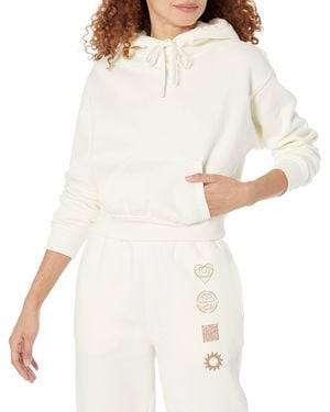 Amazon Essentials Kurzer Kapuzenpulli - Weiß