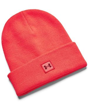 Under Armour Halftime Strickmütze Mit Umschlag Racer Cardinal - Rot