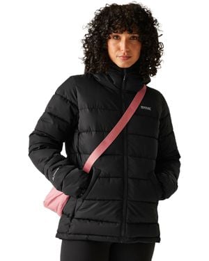 Regatta S Aldthorn Quilted Jacket Insulated Water Repellent Winter Coat - Black