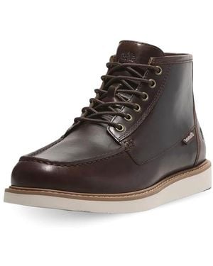 Timberland , Newmarket Mid Lace, Chukka Chaussures Hautes Baskets Mode Fashion,Cuir Nubuck, Brown Full Grain, 40 EU - Noir