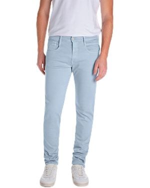 Replay Anbass Hyperflex Colour Xlite Jeans - Blue