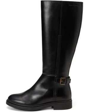 Marc O' Polo Marc OߴPolo Stiefel aus Leder mit verstellbarer Schnalle - Schwarz