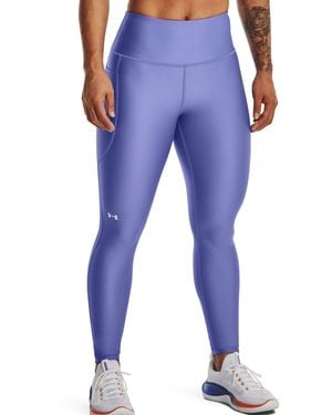 Under Armour S Heatgear Armor High No-slip Waistband Pocketed Leggings, - Blue