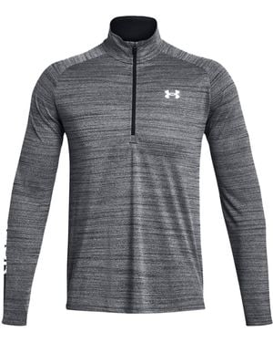 Under Armour S Tech Half Zip Core T-shirt Black L - Grey