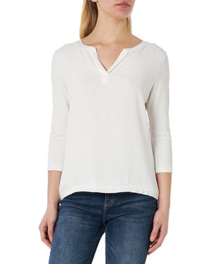 Comma, 2140726 T-Shirt - Weiß