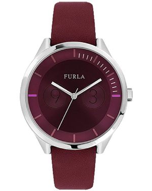 Furla Orologio Analogico Classico Quarzo da Donna con Cinturino in Pelle R4251102505 - Viola