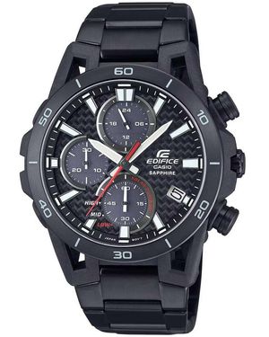 G-Shock Orologio Cronógrafo al Quarzo da Uomo con Cinturino in Acciaio Inossidabile EFS-S640DC-1AVUEF - Nero