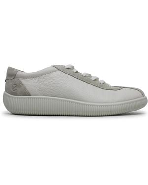 Ecco Baskets à lacets Soft Zero pour homme - Gris