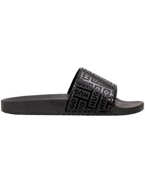 HUGO Timein Baolg 10278104 01 Slide Sandals - Black
