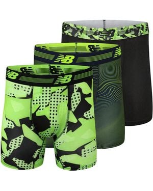 New Balance Boxer da uomo ultra morbido da 15,2 cm senza mosca - Verde