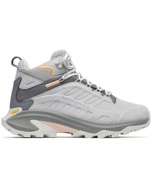 Merrell Moab Speed 2 Leather Mid Waterproof Hiking Shoe - Grey