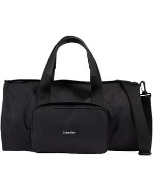 Calvin Klein Hombre Duffle Bag Bolso Barrel Equipaje de mano - Negro