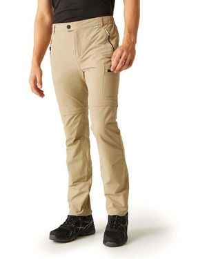 Regatta Highton Zip Off Walking Trousers Pantalones para Senderismo - Neutro