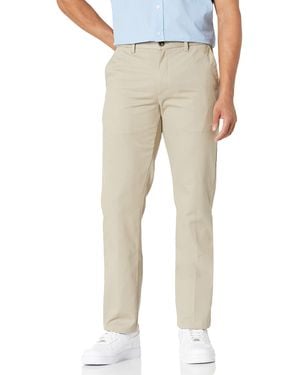 Amazon Essentials Slim-Fit Wrinkle-Resistant Flat-Front Chino Pant Pantaloni Casual - Neutro