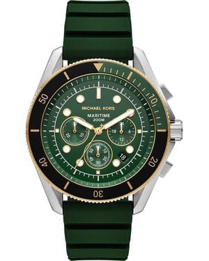 Michael Kors Maritime Mk9214 Mk9214 Chronograph Watch Trendy - Green