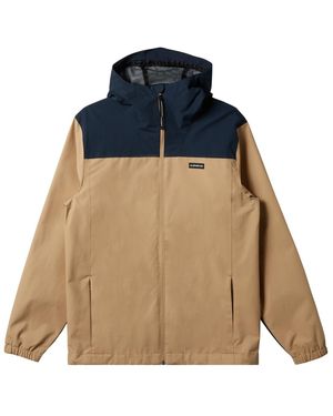 Quiksilver Hooded Windbreaker Jacket For - Hooded Windbreaker Jacket - - Xl - Blue