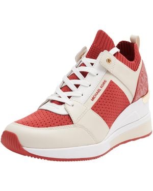 Michael Kors Georgie Knit Trainer Sneaker - Rot