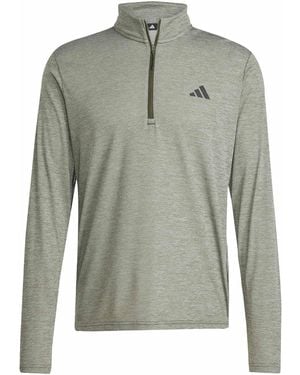 adidas Train Essentials Training 1/4-zip Long Sleeve Tee - Groen