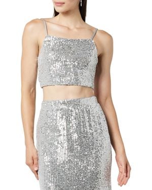 The Drop Pailletten-Bralette für - Grau
