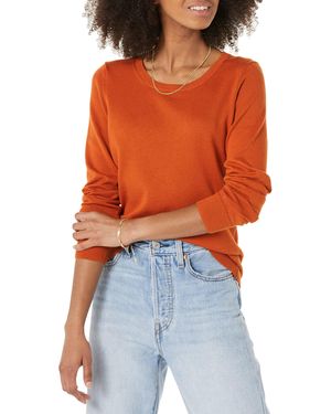 Amazon Essentials Maglione Girocollo Leggero - Arancione