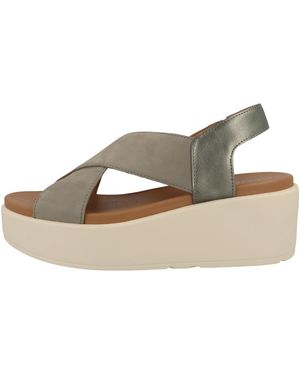 Geox D Xand 2.2s B Wedge Sandal - Natural