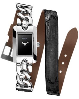 Guess Orologio Analogico Quarzo Donna con Cinturino in Acciaio Inox 91661422430 - Nero