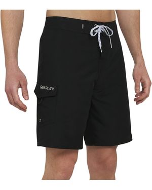 Quiksilver Swimwear Regular Fit Fixed Waist Upf 50 Quick Dry 21 Inch Board Shorts - Black