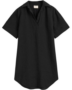 GANT Rel Ss Linen Caftan Dress - Black