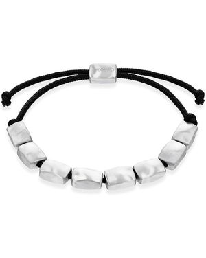 Calvin Klein Nylon-Armband für Kollektion CK METALLIC WAVES Mit Metallischem Stahl Ionenplattierung - Schwarz