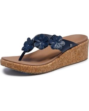 Skechers Archfit Beverlee-rare Blossom Flip-flop - Blue