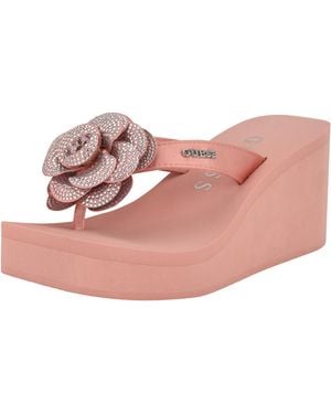 Guess Damani Wedge Sandal - Pink