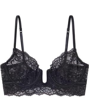 Women'secret Bustier Bh Met Beugel - Zwart