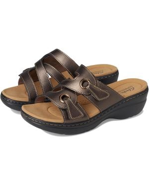 Clarks Merliah 2 Cove Heeled Sandals - Brown