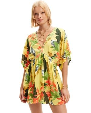 Desigual Swim_top Tropical - Geel