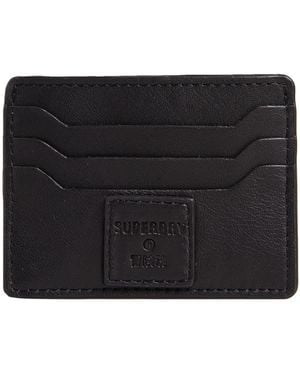 Superdry Key Ring Set Travel Accessory Envelope Card Holder - Black
