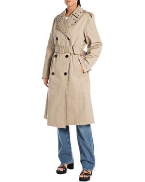 Replay W7852 Trench Coat - Natural