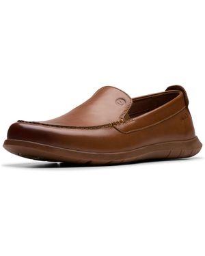 Chaussures Clarks Flexway Step - Cuir Noir, Semelle Caoutchouc Souple - Modèle Décontracté Léger - Taille 10,5 US Homme