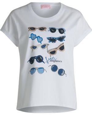 Betty Barclay Casual-Shirt mit Aufdruck 42 - Weiß